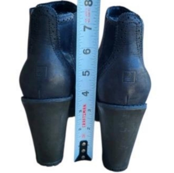 Sperry Leather Claremont Black High Heel Chelsea Ankle Lug Chunky Boot Women 8.5 - Picture 9 of 10